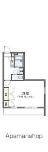 レオパレス丘【201号室】の間取り