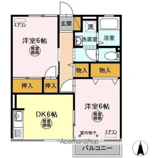 ルミエール A【1階】の間取り