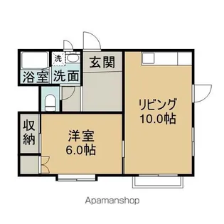 ブランシャトー【3階】の間取り