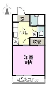 パステルコート梓【202号室】の間取り