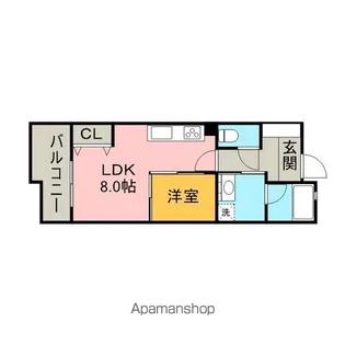 C.P.Pure1608【3階】の間取り