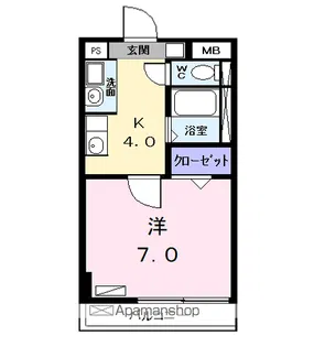 エスポワールK【2階】の間取り