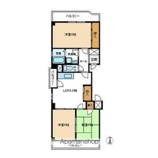 メゾンオサダ【4階】の間取り