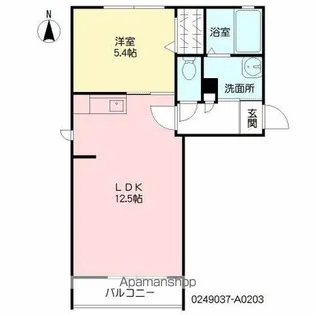 メゾン・S Ⅵ【203号室】の間取り