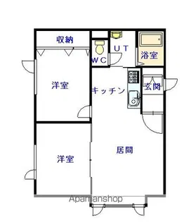 LIFE MATE【201号室】の間取り