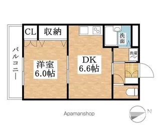 オークファクトリー瑞穂【1階】の間取り