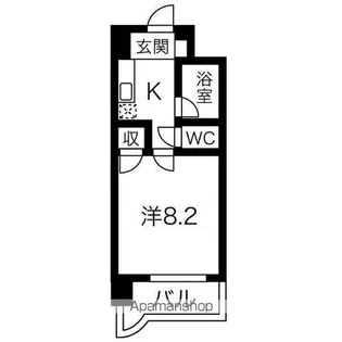 ロマネスク城南第2【5階】の間取り