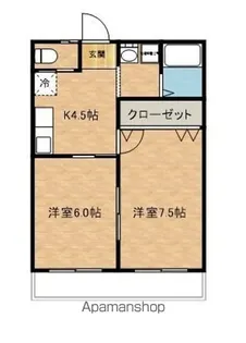 スイートプラザ【203号室】の間取り