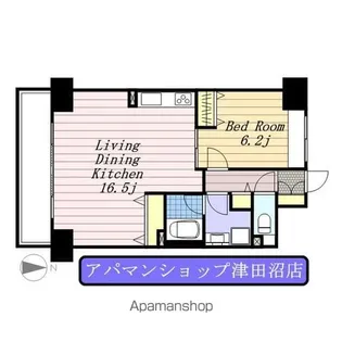 ウィルテラス千葉中央【4階】の間取り