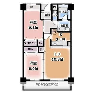 ウイングバード【3階】の間取り