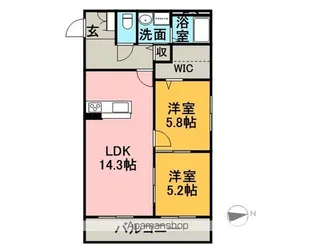 YAMAIWA【3階】の間取り