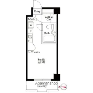 パークスクエア武蔵中原【2階】の間取り