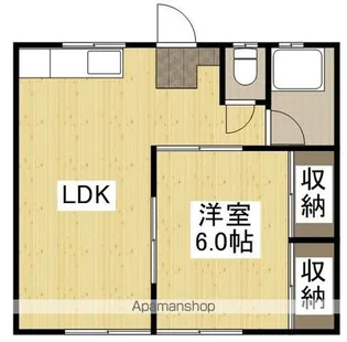 ラ・セーヌ藤崎D【2階】の間取り