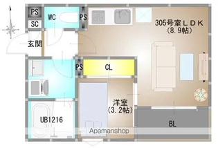 仮称)REGALEST 下伊福本町Ⅳ【3階】の間取り