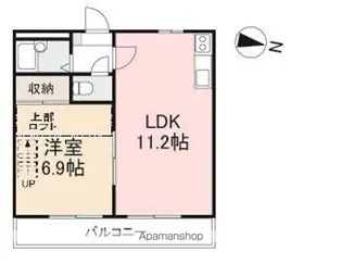 福岡レジデンスB【1階】の間取り
