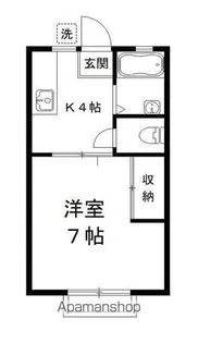 アーバンライフ B棟【203号室号室】の間取り