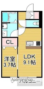 Premiage 久留米学園通【2階】の間取り