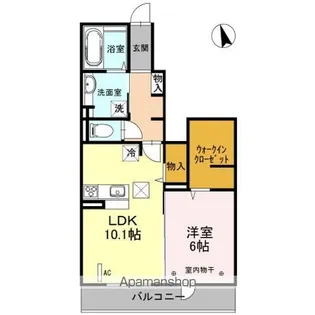 モルト・ベーネ A【1階】の間取り
