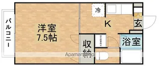 クレスト大夢C【1階】の間取り