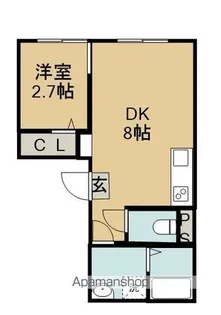 J.リヴェール佐古【2階】の間取り
