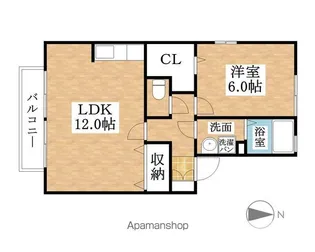 スターブル・ユウ【203号室】の間取り