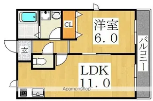 リブレ清水丘【1階】の間取り