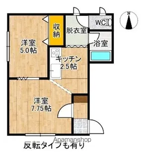 パリエ931【2A号室】の間取り