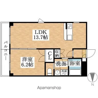 メゾン苺【201号室】の間取り