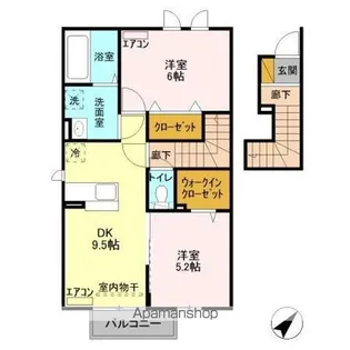 LUPO(ルポ)【2階】の間取り