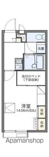 レオパレスひまわり【207号室】の間取り