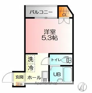 イーリスコート片瀬江ノ島【3階】の間取り