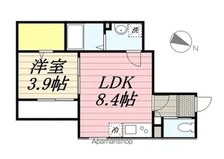 ルノン薬円台【2階】の間取り