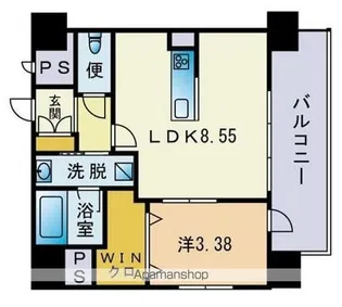 ドルチェヴィータ大橋【901号室】の間取り