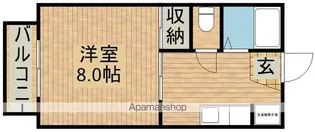 セジュール・オオムラ【206号室】の間取り