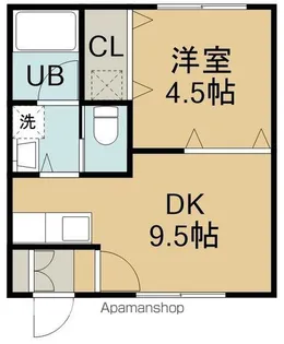 ハイツメイプル【203号室】の間取り