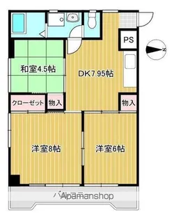 キャレット栗林【4階】の間取り