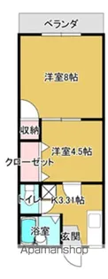 ロイヤルハイム藤【1階】の間取り