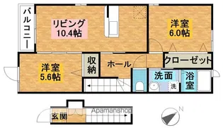 レジデンスすばる【2階】の間取り