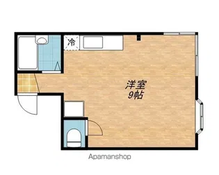 ハラビル【401号室】の間取り