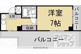 メルディアキューブ観月橋 A棟【511号室】の間取り