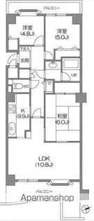 磯子台 スカイマンション【4階】の間取り