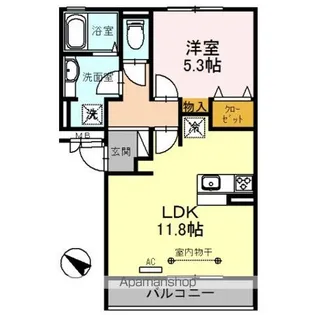 セジュールZENIII C【2階】の間取り
