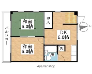 ハイツKISO【1階】の間取り
