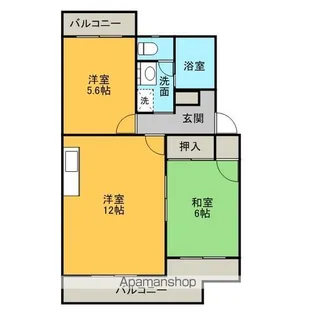 パークフロント【1階】の間取り