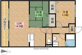 アルフィーネ曳馬野【3階】の間取り