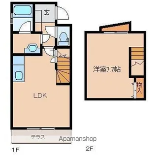 セントラルカーサ【1階】の間取り