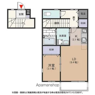 ステラコート市ヶ洞 C【201号室号室】の間取り