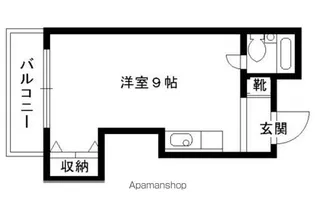 ベルヴィNADA【201号室】の間取り