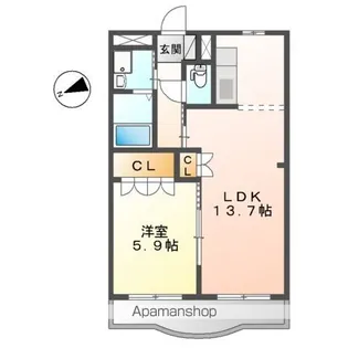 サンシャインスクエア【3階】の間取り