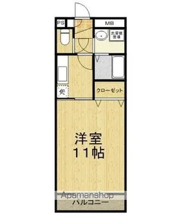 フィオーレ高木【102号室】の間取り